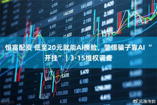 恒富配资 低至20元就能AI换脸，警惕骗子靠AI “开挂”｜3·15维权调查